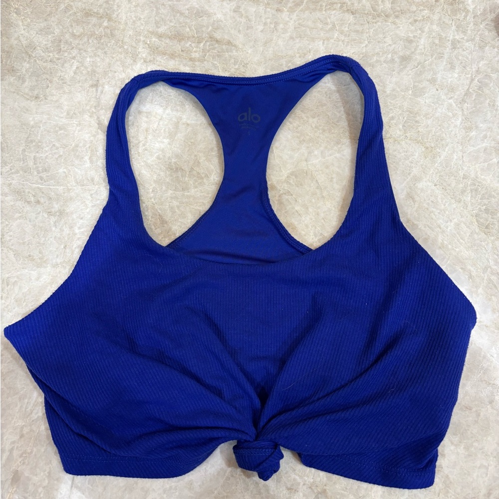 ALO Yoga Blue Bra/crop Size Small